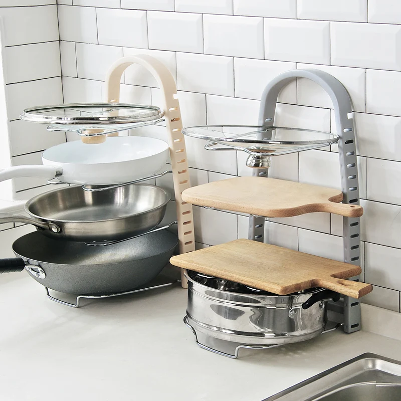 

Punch-free kitchen racks Multi-function pot racks pots chopping boards racks pots racks racks XI4131006