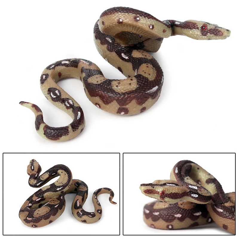 FBIL-моделирование диких животных змея игрушка парящий большой питон гигантский питон модель амфибия рептилия, змея вся игрушка