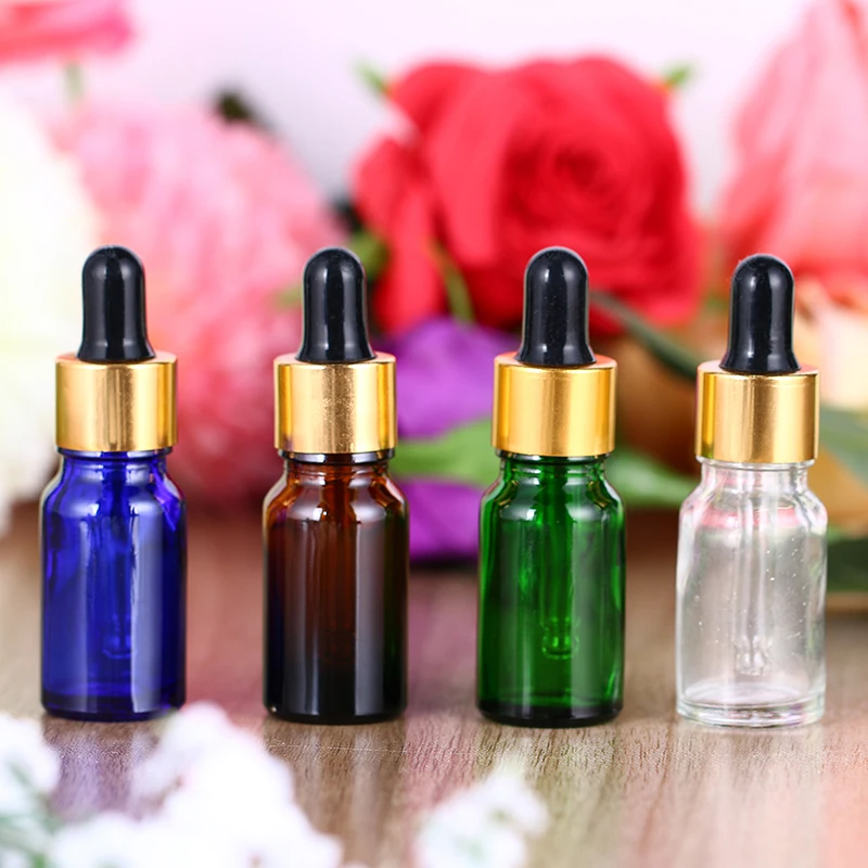 4PC/lot 14ML Essential Oil Spray Glass Bottle Glass Dropper Bottle