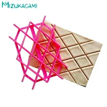 Торт Помадка квартри печати формы плед Алмазный вырез высечки Сделай Сам кухня повседневные Инструменты для выпечки MS-00079