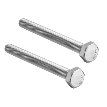 

Uxcell 2pcs/lot M10 Thread 100mm 304 Stainless Steel Hex Head Screws Bolts Fastener Used Widely InThe Home And Office Appliance
