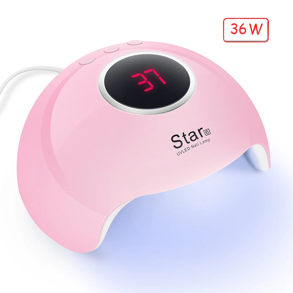 

36W UV Nail Lamp For Manicure LED Nail Dryer Nail Polish Ice Lamp with 12 Pcs Leds 30s/60s/90s Auto Sensor Nail Art Tools