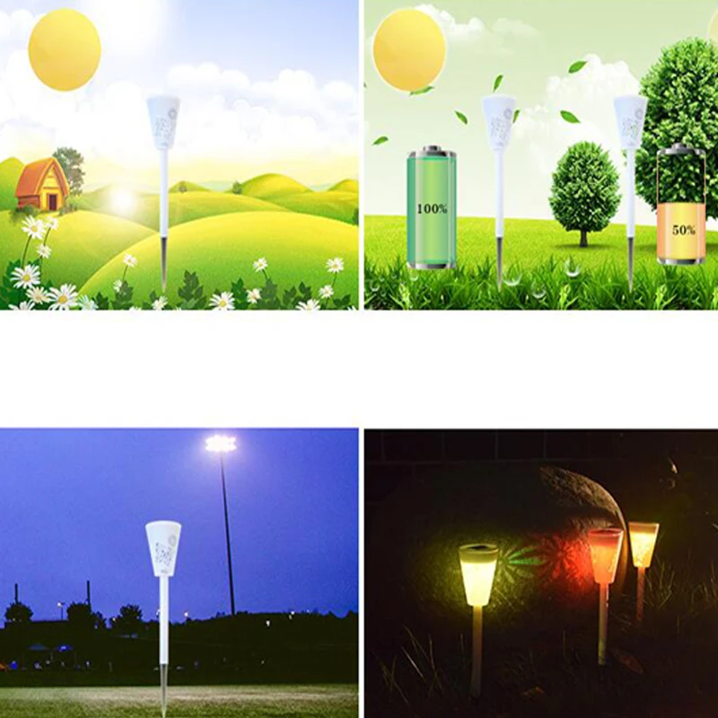 2LED Solar light Bulb Solar Lamp OutdoorGarden Light Waterproof Openwork Butterfly Underground Buried Light Lawn Yard Light (9)