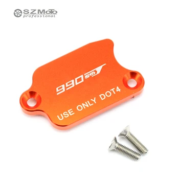 

For KTM 990 SMT 2009-2013 2012 11 Rear Brake Cylinder Cover Reservoir Motocycle Accessories Oil Fluid Cap Tank Cup LOGO Orange