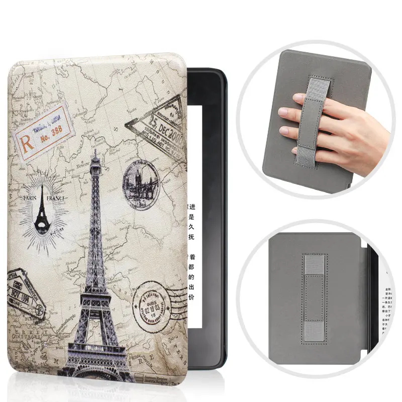 Для Amazon Kindle Paperwhite 4 чехол из искусственной кожи Флип Тонкий Смарт-Чехол ручной чехол для нового Kindle Paperwhite 10го поколения - Цвет: Tower