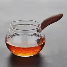 Палисандр Боковая ручка стекло Cha hai Gongfu подача чая кувшин ярмарка чашка 220 мл