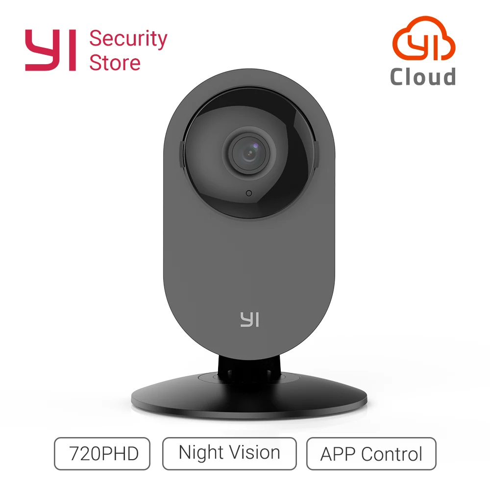 

YI Home Camera 720P Night Vision Video Monitor WiFi IP/Wireless Network Indoor Surveillance Security Cam Global Version (US/EU)