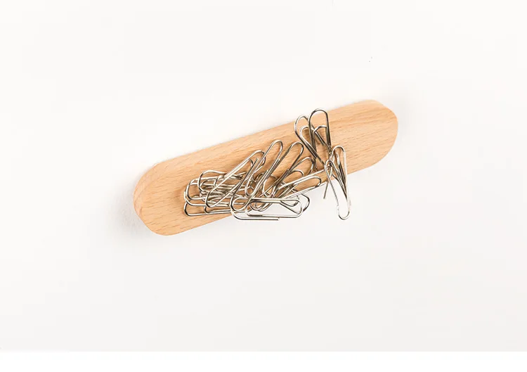 Description Picture 3 of itemWooden Key Holder Wall Key Storage Organizer Strong Magnetic Key Rack Hanger Key Ring Hooks Clerk Housekeeper on the Wall