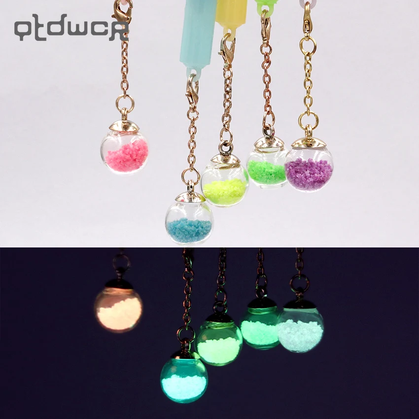 

1PC Colorful Pendant Gel Pen 0.5mm Luminous Wish Ball Black Ink Pen Gift Stationery Office School Supplies