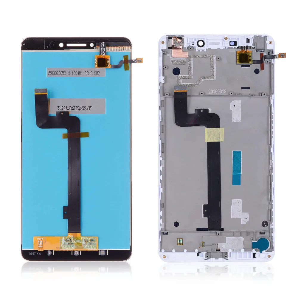 Дешево Дисплей для XIAOMI Mi Max LCD в сборе с тачскрином на рамке Оригинал 6.44 Черный и белый золото
