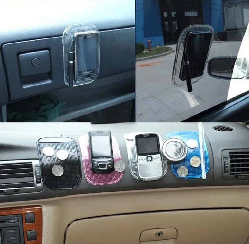 

Car Cellphone Non-Slip Pad Mount Glass Dash Mat For iPhone 4G 4S iPod Car Styling