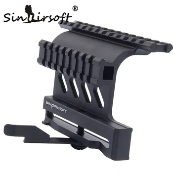 

SINAIRSOFT Quick Release AK Rack Tactical Double Picatinny Rails QD Side Mount Scope Hunting See Through AK 47 / 74 MNT-978