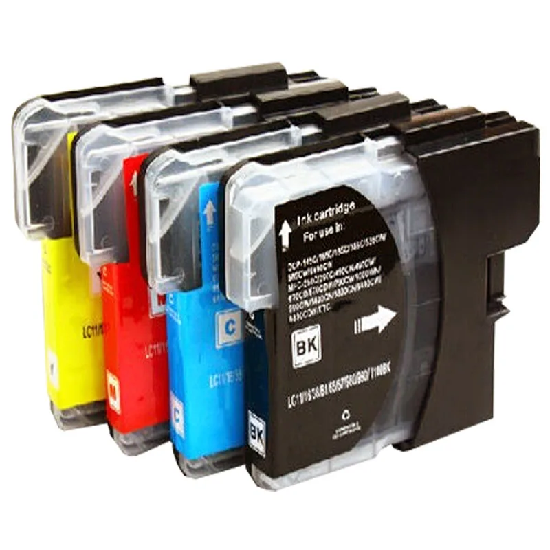 

4 Ink Cartridge LC980 LC1100 LC61 Replace for DCP-195C DCP-197C DCP-365CN DCP-373CW DCP-535CN DCP-585C DCP-585CW printer