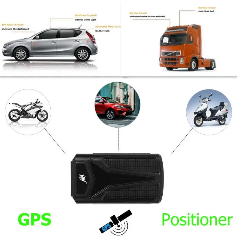 Автомобиль gps трекер автомобиль мотоцикл Анти-потерянная запись в режиме реального времени отслеживающее устройство магнитный GSM