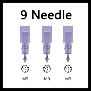 

20pcs 9 Needle Derma Pen Cartridge Needle For Artmex V8 V6 V3 Eyebrow Tattoo Permanent Makeup Machine MTS tattoo needle M9 Pin