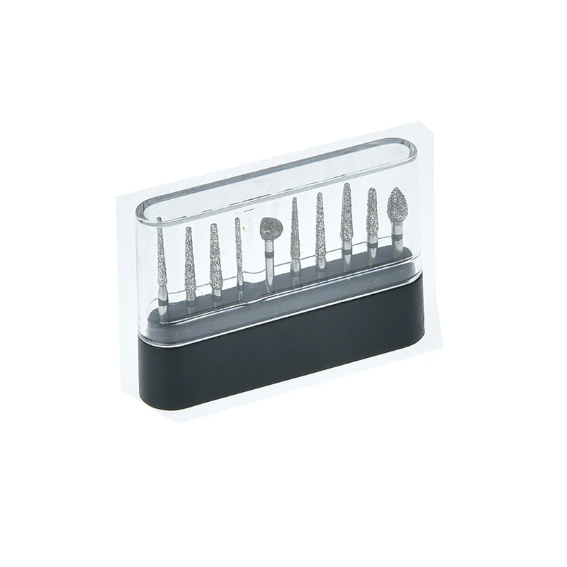 10pcs/set High Quality Dental Burs Set Diamond Polishing Grinding Drill Grinder Bits Rotary Tool | Красота и здоровье