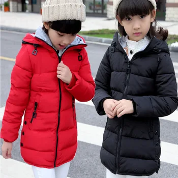 

New jacket girls clothes cotton padded hooded kids spring winter coat children clothing girl parkas enfant jackets coats casaco