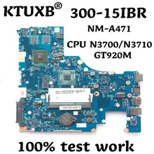 KTUXB BMWC1/BMWC2 NM-A471 материнская плата для Lenovo 300-15IBR ноутбук материнская плата Процессор N3700/N3710 GT920M 1G тесты работы