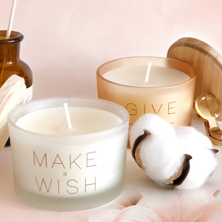 

Ins Glass Scented Candles Candlelight Romantic Sparklers for Weddings Aroma Candle Jar Glass Soy Wax Flickering Candles 5LZ035