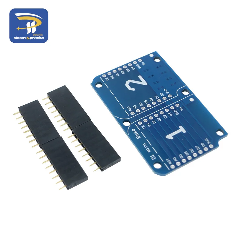 ESP8266 D1 Mini Pro WiFi Development NodeMcu Lua Button Motor Driver Micro SD/TF SHT30 Proto Board Dual Base for WeMos DIY Kit - Цвет: Dual base