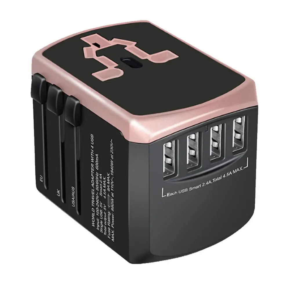 

New Plug Adaptor travel adapter Universal Power Adapter Charger for US UK EU AU wall Electric Plugs Sockets Converter + USB Port