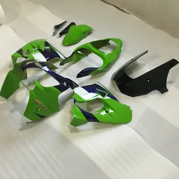 

Motorcycle Fairing Kit for KAWASAKI Ninja ZX9R 00 01 ZX 9R 2000 2001 zx9r 00 01 ABS green blue Fairings set+7gifts KV06