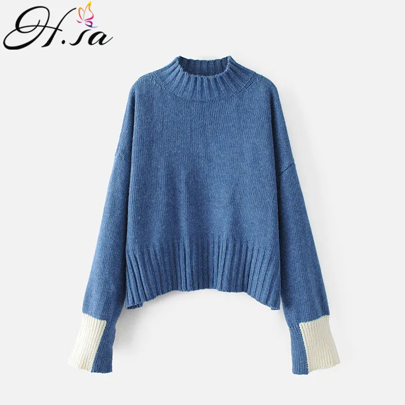 H.SA Autumn Winter New 2017 Women Knitwear Fashion Jumper