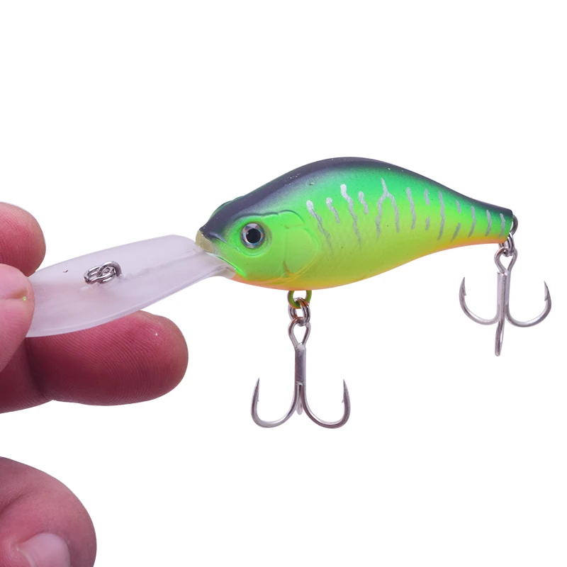 Proleurre العائمة العميق الغوص Crankbait الصيد السحر 15 جرام/105 ملليمتر نابض بالحياة Wobblers مع 6 # السنانير بيكي إيسكا الاصطناعي