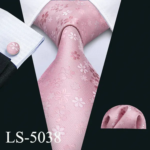 LS-5038 Новинка 8,5 см галстук мужской шелковый галстук 10 цветов Цветочные Галстуки для мужчин свадебные Барри. Ван Бизнес Стиль Прямая поставка галстук LS-10 - Цвет: LS-5038