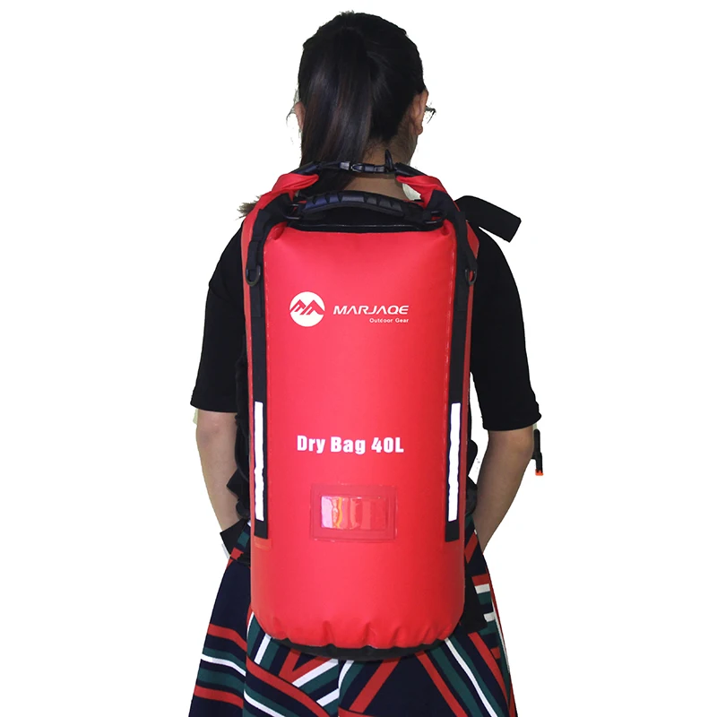 40L al aire libre río Trekking bolsa doble correas de hombro Paquete de agua natación mochila bolsas a prueba de agua a la deriva en kayak 40L al aire libre río Trekking bolsa doble correas de hombro Paquete de agua natación mochila bolsas a prueba de agua a la deriva en kayak