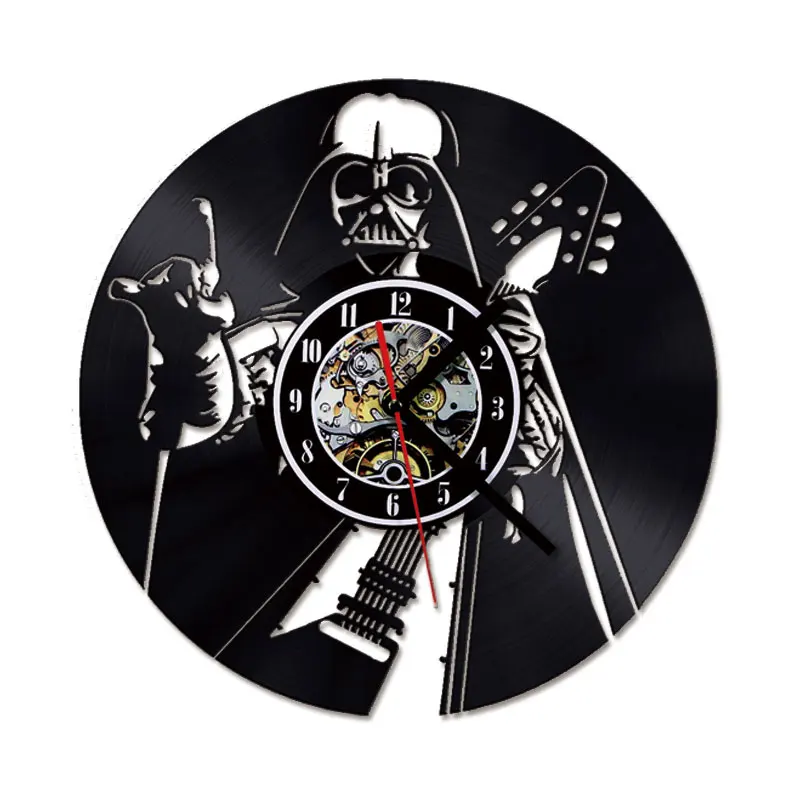 3D Звездные войны Запись часы виниловую пластинку LP полые CD часы декор дома висит настенные часы творческого и антикварные Стиль часы - Цвет: RECORD014A