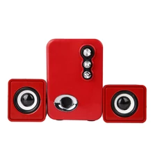 Home Cinéma Parti Ordinateur Loundspeaker USB & 3.5mm Interface Audio Subwoofer 2.1 Multimédia 3D Stéréo Sons Haut-Parleur