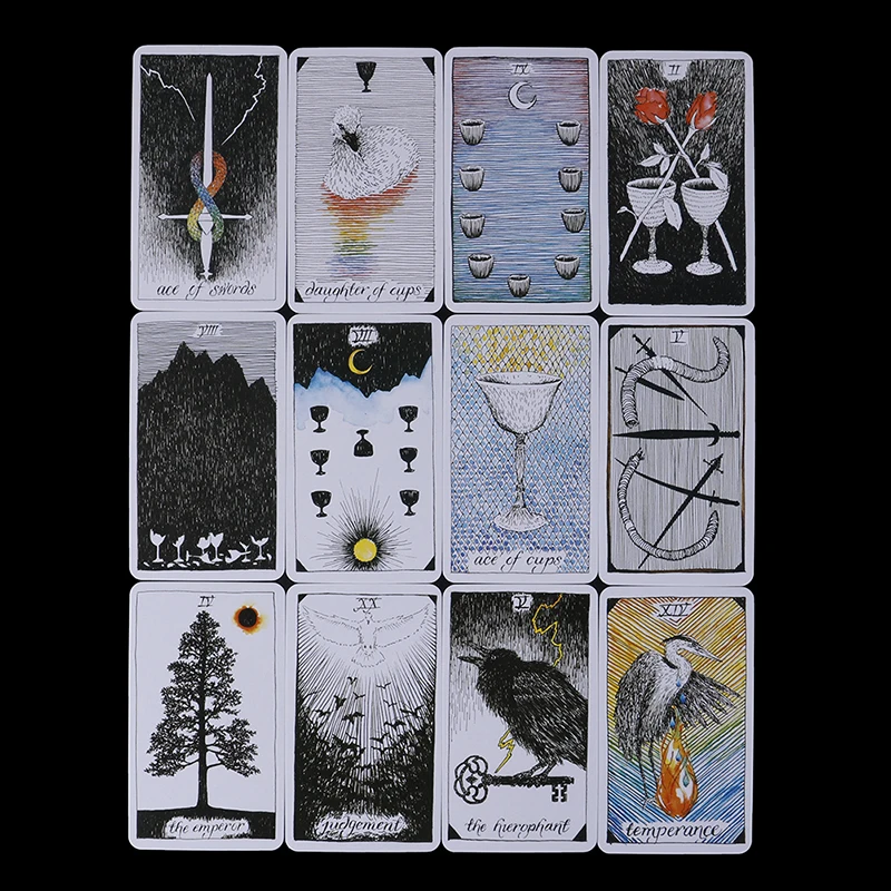 

78Pcs/set Wild Unknown Tarot Deck Rider Oracle Cards Deck Cards, Mysterious Animal Totem Tarot Cards Guidance - Board Game