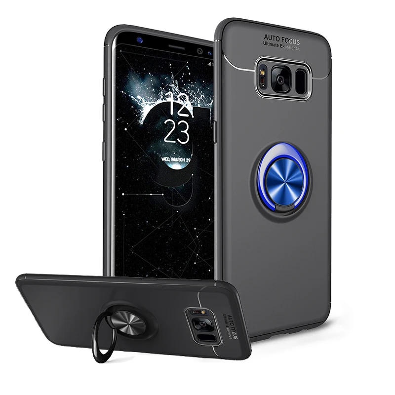 Защитный чехол для Samsung Galaxy J2 J5 J7 Prime J330 J530 J730 2017 J4 J6 J8 2018 Core металлический кольцевой