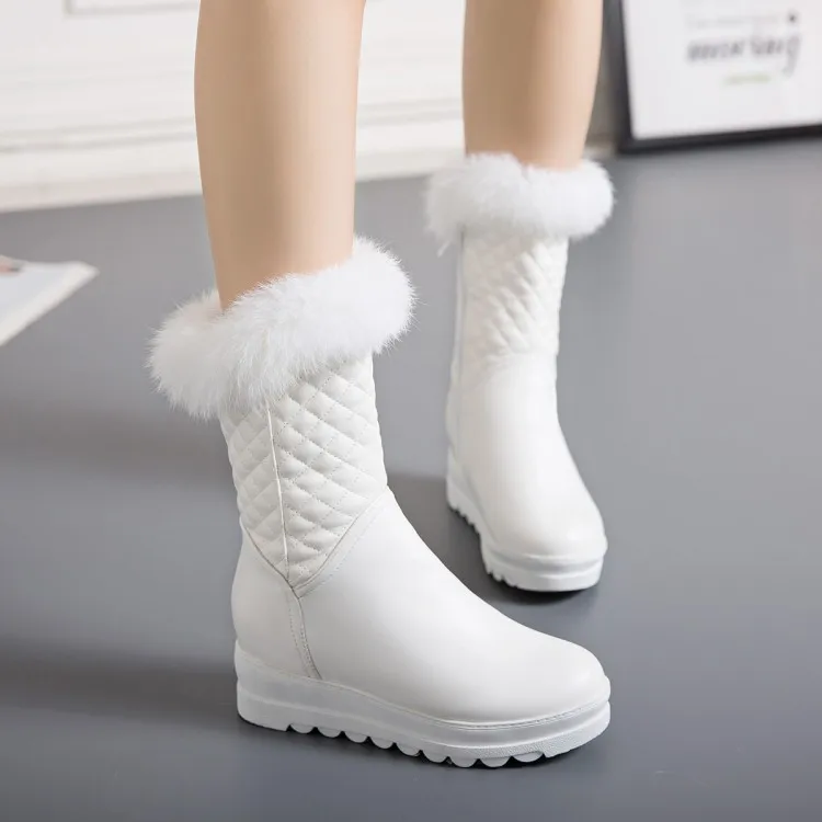 

Big Size 11 12 13 14 15 16 17 18 Sweet snowy boots with thicker bottom, waterproof and skid-proof, thicker bottom and velvet