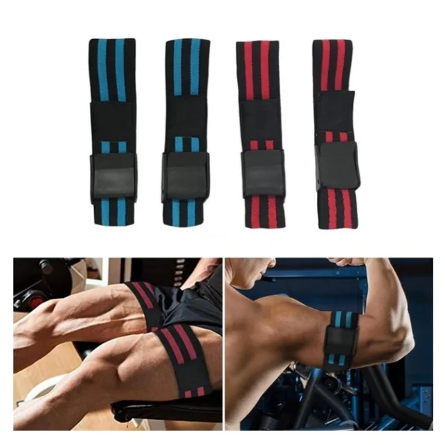 US $6.25 2pcs Training Bands By BFR Bands Fitness Arm Strap Blood Flow Restriction Bands Exercising Gym Spor