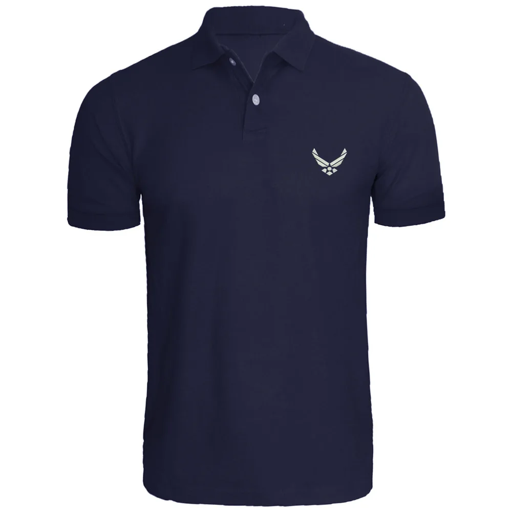 Mens Air Force USA Embroidered Polo Shirtsembroidered polo shirtpolo