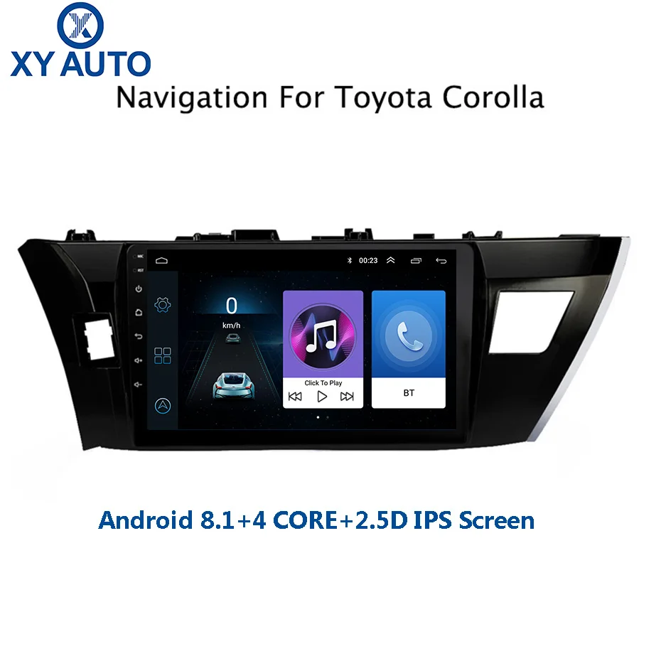 Perfect 10.1inch 2.5D IPS HD multi-touch screen Android8.1 NAVI for TOYOTA corolla 2014-2016 with Bluetooth USB WIFI support SWC 0