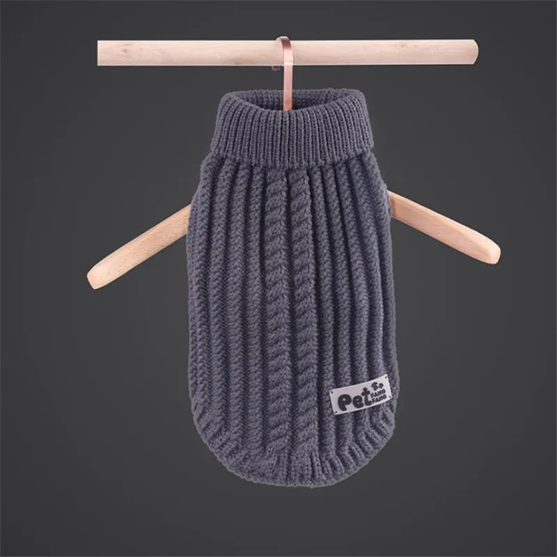 Solid Turtleneck Dog Sweater Jacket For Dogs For Small Dog Chihuahua Yorkie Pet Puppy Dog Cat Jumper Sweaters Pullover Costumes