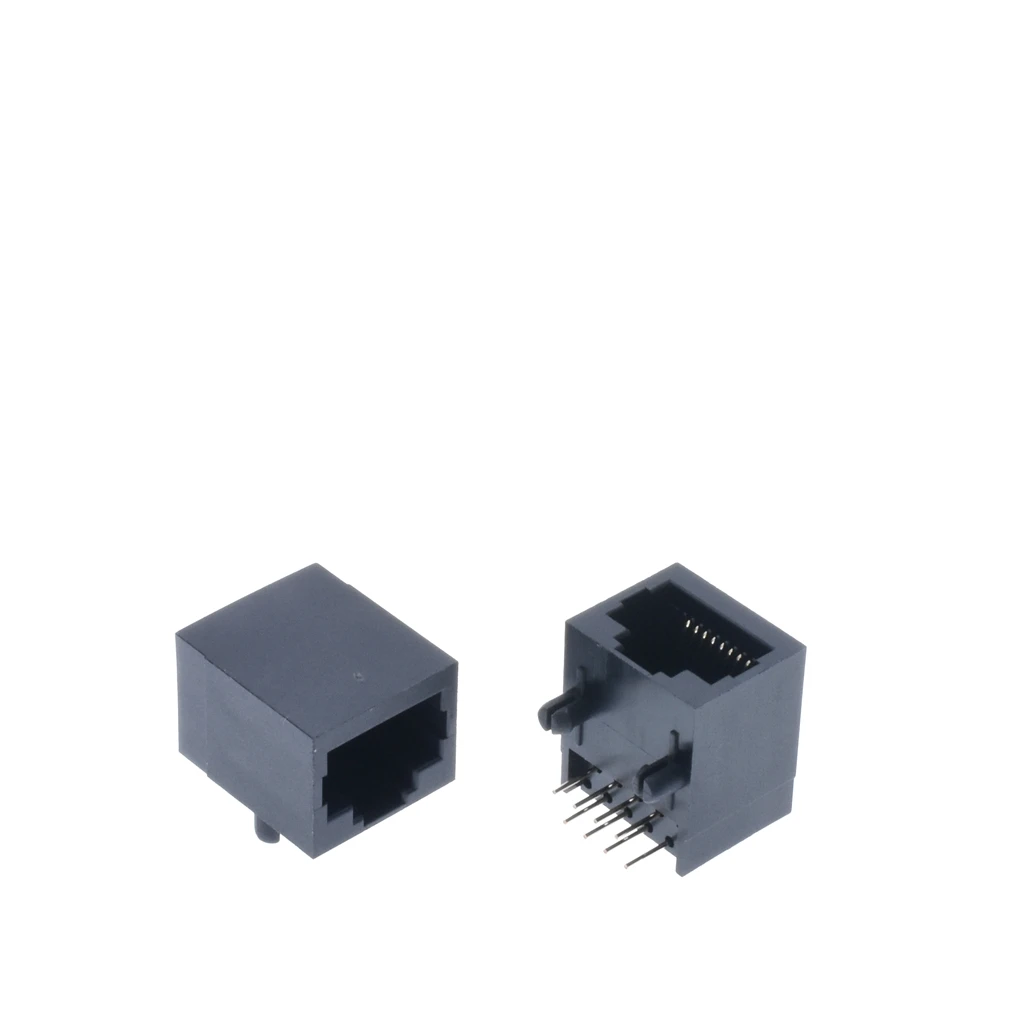 100 шт. x RJ45 56 пластиковый тип 8P8C 8Pin 17,8 мм PCB прямоугольный модульный Женский сетевой разъем LAN разъем