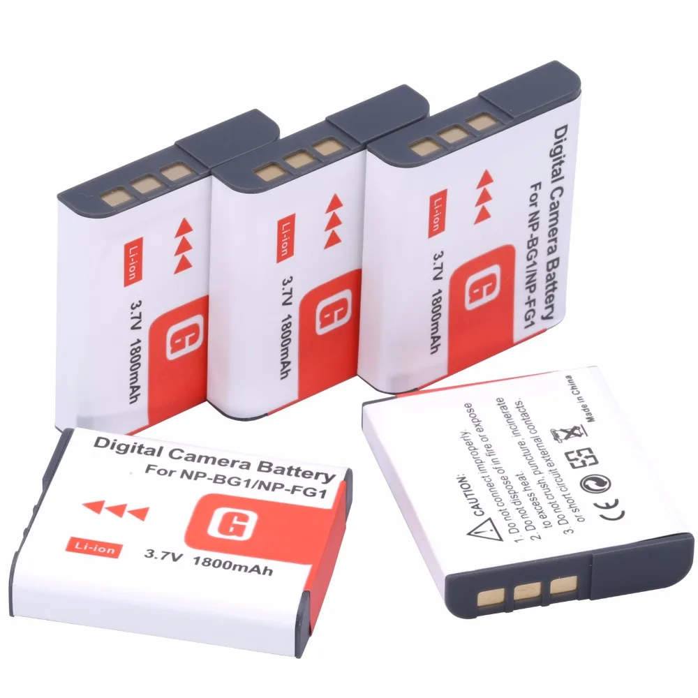 

5Pcs NPBG1 NP-BG1 NP-FG1 Camera Battery For SONY Cyber-shot DSC-H3 DSC-H7 DSC-H9 DSC-H10 DSC-H20 DSC-H50 DSC-H55 DSC-H70 DSC-H90