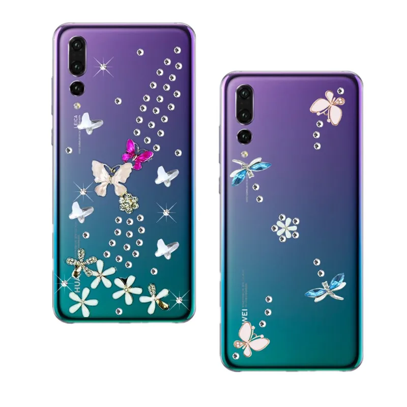P20 P30 Pro Crystal Diamond Case for Huawei P Smart 2019 Honor 20 10 20i 10i 9X 8X 8A 8C 8S V20 V10 Mate lite Nova 6 5T 5 |