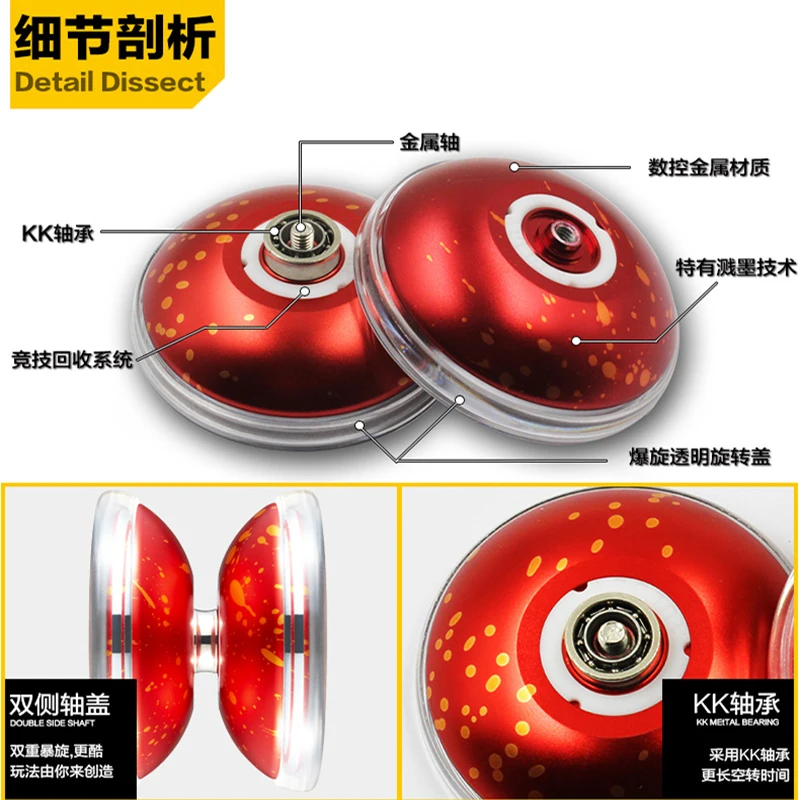 Горячая Распродажа Blaze Soul yoyo 10 бусин металлический подшипник YOYO KK