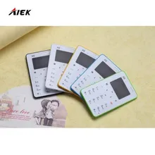 10 шт./лот ультра тонкий AIEK/aeku X6 мини сотовый телефон карты студент разблокирован мини мобильный телефон карман с Российской Клавиатура PK M6 E1