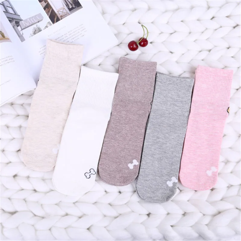 Cartoon Animal Cute Dog Women Short Funny Socks Breathable Meias Diferentes Girls Harajuku Kawaii Dogs Cartoon Ankle Cotton Sox