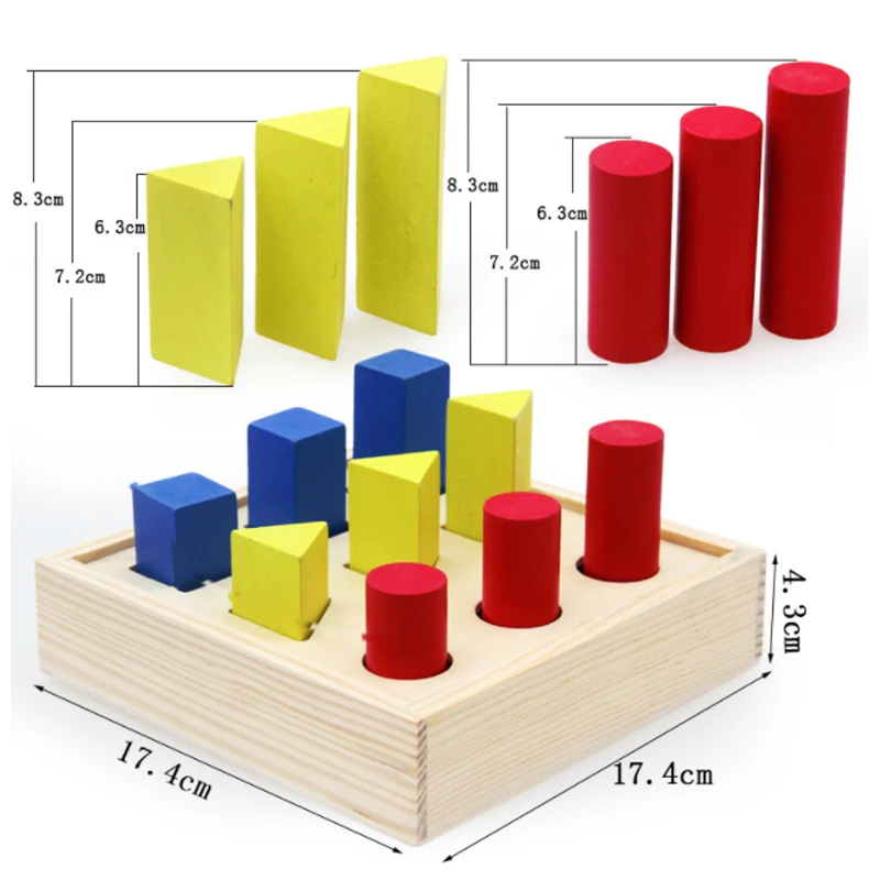 Новая интеллектуальная коробка деревянный Форма сортировщик ребенка познавательная и соответствующие блоки детей раннего с образовательной игрушки D78