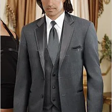 Серый Sharkskin костюм на заказ жениха серые двухцветные тканые свадебные костюмы для мужчин, на заказ винтажное серое пальто серый свадебный смокинг