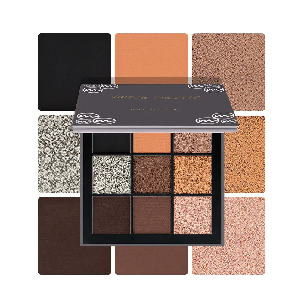 

Eye Shadow Cosmetic Matte Eyeshadow Cream Eye Shadow Makeup Cosmetic Eyeshadow Palette Shimmer Set 9 Colors 5.13