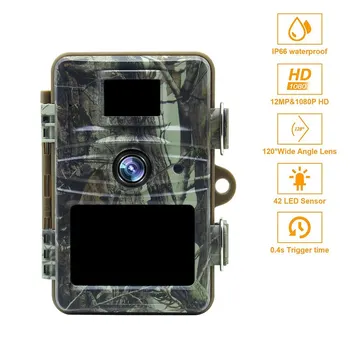 

Night Vision 12Mp Infrared Cam Hd Wildlife Trail Camera Trap Wildlife Scouting Camera Hunting Trail Camera Wide Angle 120 Degree