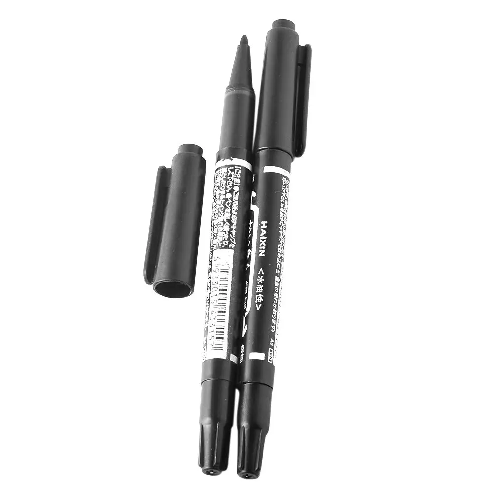 1PC Tattoo Marking Pen Skin Black Dual-Tip Marker Stencil Tattoo Piercing Positioning Supply For Tattoo Makeup Accessories